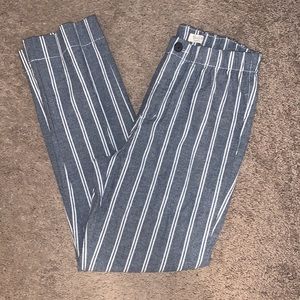 striped pacsun straight pants